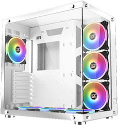 Xigmatek Aquarius Plus Gaming Midi Tower Computer Case with Window Panel Arctic