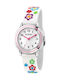 Kikou Kids Analog Watch with Rubber/Plastic Strap White