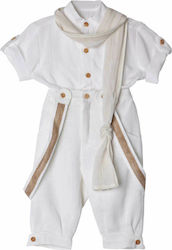 Nst Nastasia Boys Linen Baptism Suit James Alexander Allan 3pcs White