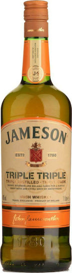 Jameson Whiskey Irelandς Triple Triple 40% 1000ml