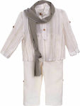 Nst Nastasia Boys Baptism Suit Mario Arroyo 3pcs Beige