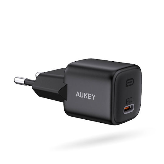 Aukey Зарядно без кабел с USB-C порт 20W Power Delivery Черен (PA-B1)