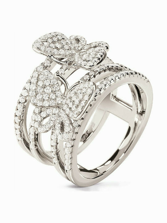 Folli Follie Ring with Stones made of Silver