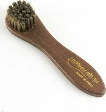 Dalis Leather Hand for Application from Horsehair Round Brush for Leather Shoes 1pcs