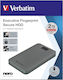 Verbatim Executive Fingerprint Secure USB 3.2 Externe HDD 2TB 2.5" Silber