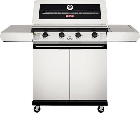 Beef Eater 1200S Ψησταριά Υγραερίου Μαντεμένιας Σχάρας και Πλάκας με 4 Εστίες 21.2kW και Πλαϊνό Μάτι 4.2kW