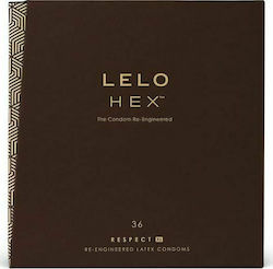 Lelo Condoms Hex Respect XL 36pcs 54mm Natural