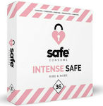 Safe Condoms Προφυλακτικά Intense Safe Ribs & Nobs με Ραβδώσεις 36τμχ