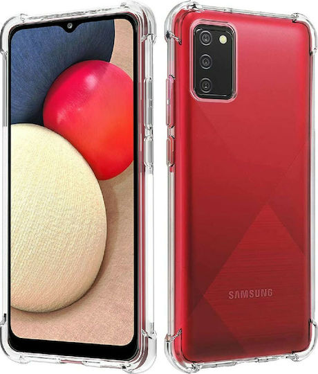 Ancus Shock Proof Back Cover Silicone Transparent (Galaxy A02s)