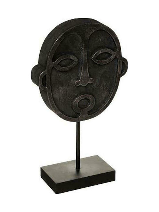 Atmosphera Decorative Statuette made of Wood Μάσκα Safari Black 35cm 1pcs