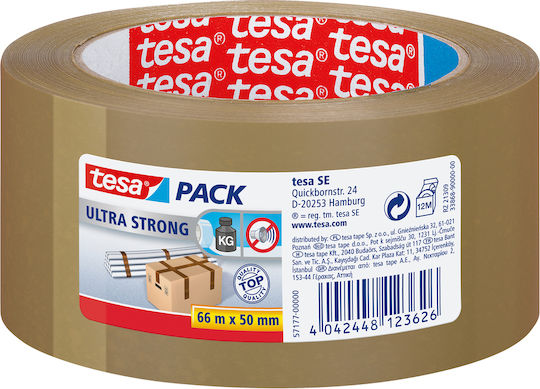 Tesa Verpackungsfolie 50mm x 66m in Braun Farbe