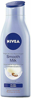 Nivea Smooth Milk Feuchtigkeitsspendende Lotion Körper für trockene Haut 400ml