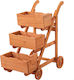 Outsunny Planter Box Wooden Brown 20.5x89.5cm.