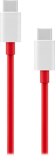 OnePlus Flat USB 2.0 Cable USB-C Male - USB-C 65W Red 1.5m 5481100048