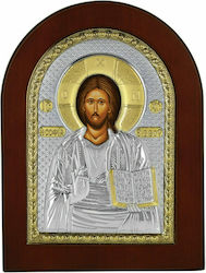 Prince Εικόνα Jesus Christus Silber 4x6cm Prince Εικόνα Jesus Christus Silber 4x6cm