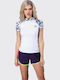 Vaquita UPF 50+ Women Short Sleeve Sun Protection Shirt White