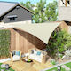 Outsunny Dreieck Sonnensegel Beige 5m