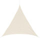 Outsunny Триъгълник Shade Sail Бежов 4м