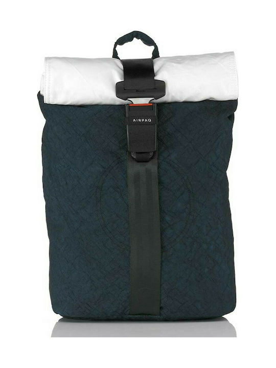Airpaq Classiq 2.0 Rolltop Fabric Backpack Navy Blue 21lt