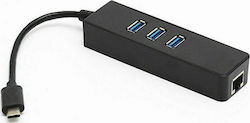 ATC USB Hub 3 Θυρών (USB-C) 06.005.0055 ATC USB Hub 3 Θυρών (USB-C) 06.005.0055