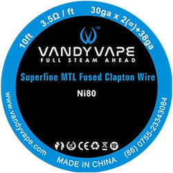 Vandy Vape Fir Ni80 Superfin Fused Clapton Pentru MTL