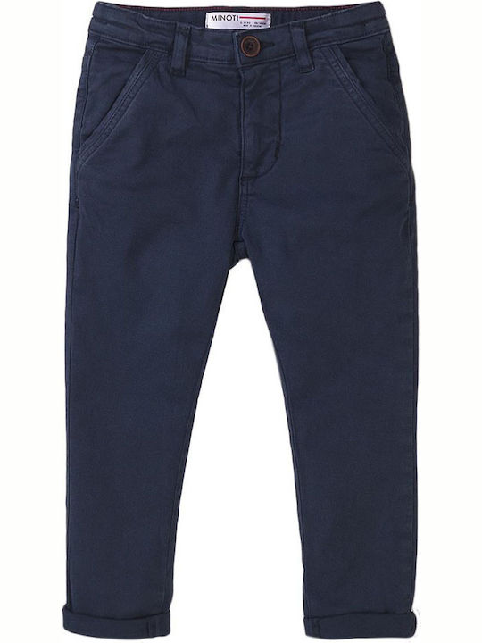 Kids' Chino Fabric Pants Blue