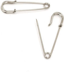 Decorative safety pin silver 3/7.5cm 1Piece