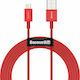 Baseus Superior USB-A la Cablu Lightning Roșu 2...