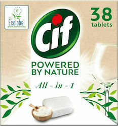 Cif Powered By Nature All in 1 Eco-Friendly 38 Dishwasher Pods