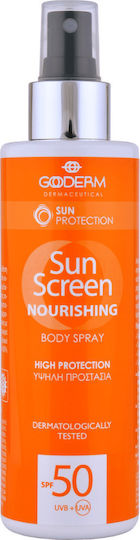 Gooderm Cremă Antisolară Hrănitoare pentru Corp SPF50 în Spray 200ml