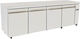 Niki Inox Ψυγείο Πάγκος χωρίς Μοτέρ Υ88xΠ226xΒ70cm