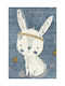 Ezzo Kids Synthetic Rug Bunny KD46 160x230cm 5mm