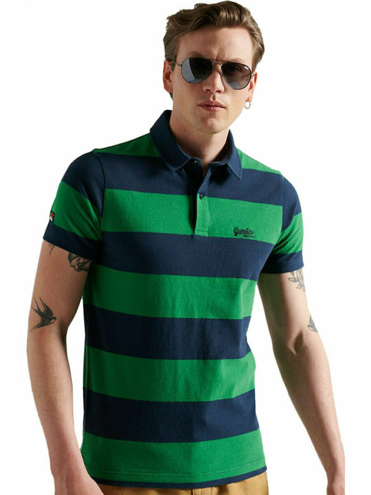 Superdry Polo Short Sleeve Blouse Green