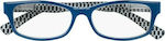 Silac 7401 Women's Reading Glasses +3.25 Duck Blue