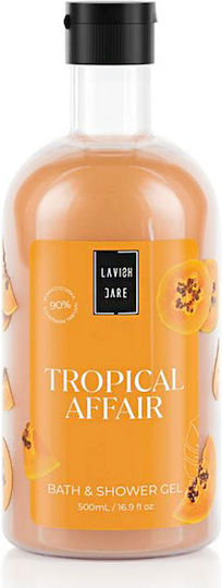 Lavish Care Tropical Affair Αφρόλουτρο σε Gel με Aloe Vera & Άρωμα Papaya 500ml