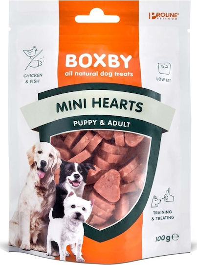 Proline Boxby Hearts Dog Treat with Chicken 100gr BXB112