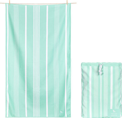 Dock & Bay Quick Dry Beach Towel Green 160x90cm.