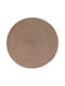 Atmosphera Round Fabric Placemat Brown 38cm