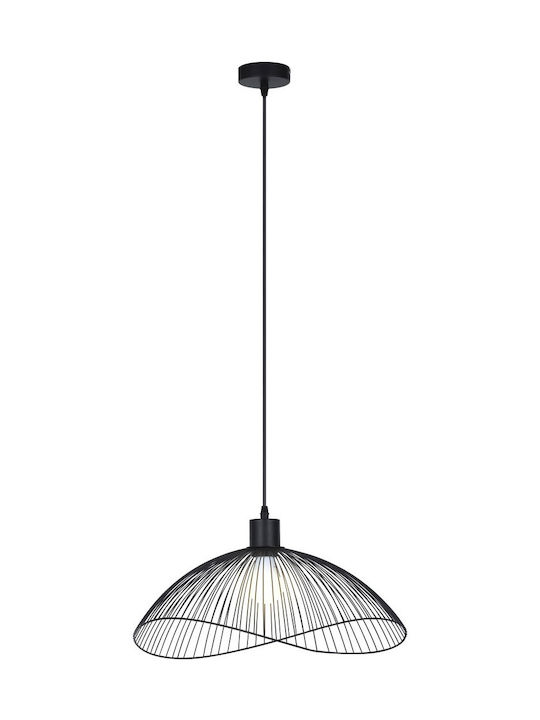 Rabalux Iduna Hängende Deckenleuchte Einfaches Licht Glocke für Fassung E27 Schwarz