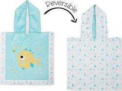 Flapjackkids Fish Παιδικό Πόντσο Θαλάσσης Γαλάζ...