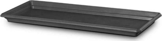 Atmosphera Festone Πιάτο Ζαρντινιέρας Πλαστικό Γκρι 73x20εκ. 10.04.0212PC