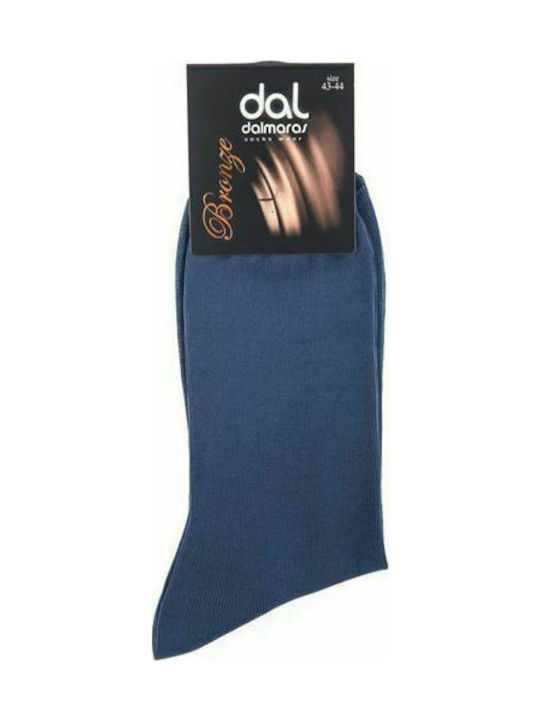 Dal 32 Herren Einfarbige Socken Blau 1Pack