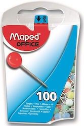 Maped 100 Kartenstecknadeln 5mm 346011