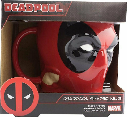 Paladone Deadpool Head Shaped Κούπα Κεραμική Κόκκινη 350ml