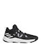 Pro N3XT 2021 Χαμηλά Μπασκετικά Παπούτσια Core Black / Cloud White / Silver Metallic