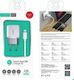 Xipin Charger with 2 USB-A Ports and Cable Lightning Silver (EU-13T)