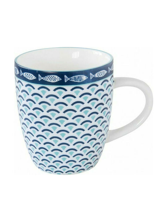 Marva Tasse aus Porzellan Blau 400ml 1Stück