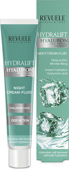 Revuele Hydralift Night Αντιγηραντική Λεπτόρρευστη Κρέμα Προσώπου Νυκτός με Υαλουρονικό Οξύ 50ml