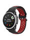 Two-Tone Armband Silikon Black / Red (Fenix 5S/5S Plus/6S/6S Pro/7S/7S Pro/8 (43mm))