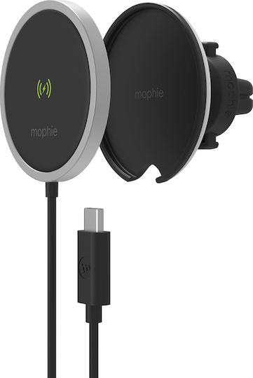 Mophie Snap+ Suport Auto Pentru Telefon Mobil Cu Magnet MagSafe Negru